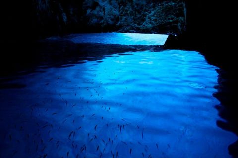 Split: Blue Cave and Islands Boat Tour with Dinner