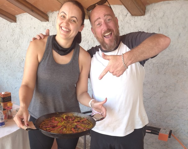 Visit From Sitges Paella Masterclass with Drink and Bike Ride in El Vendrell