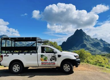 Moorea: 4WD-safari van een halve dag in de open lucht met hoteltransfers