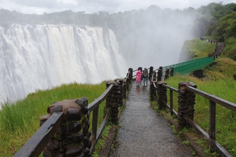 Wodospady Wiktorii: wycieczka z przewodnikiem po wodospadach z obu stron