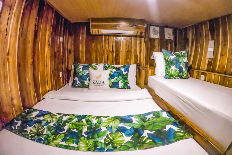 Labuan Bajo: 3-Day Komodo Sailing Luxury Boat with All Fees Deluxe Boat - Private Standar Room (2pax/room)