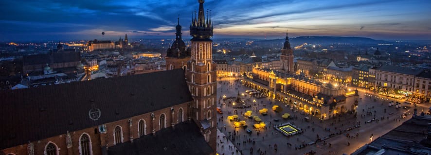 Krakow: Kraków by Night Tour med historier og kaffe