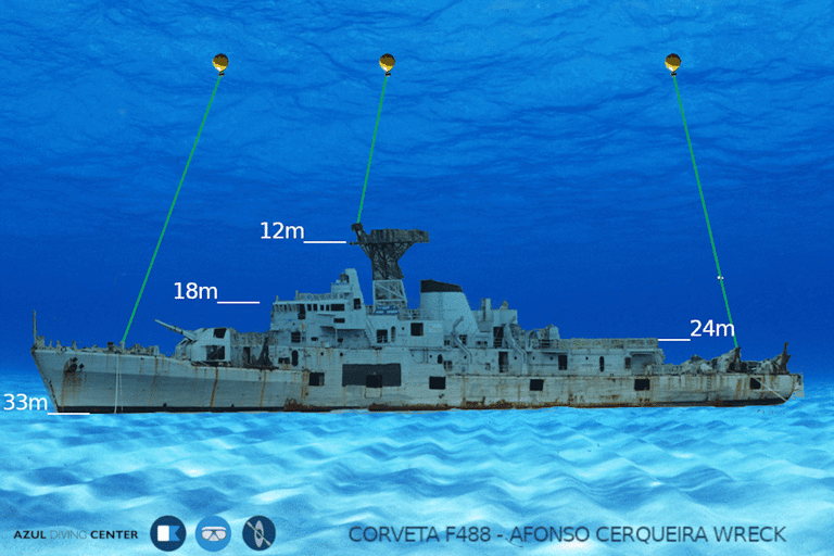 Funchal: Tauchen für Fortgeschrittene Wrack Afonso Cerqueira