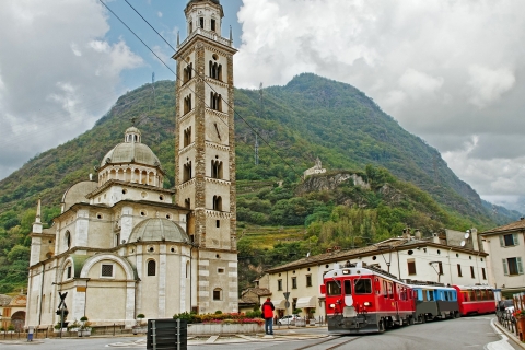 Van Milaan: Bernina-trein en dagtrip naar St. MoritzVertrek vanaf bushalte Duomo/Scala