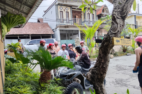 Ubud: Best of ATV Quad Bike Adventure Tandem & Single Ride with private transfer