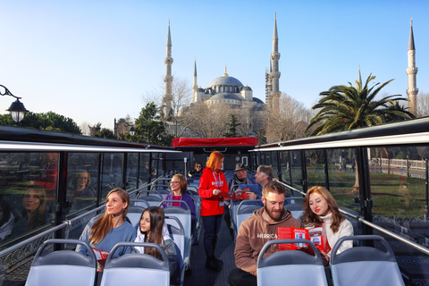 Istanbul: 1- eller 2-dagars rundtur med hop-on hop-off-buss med kommentarer1-dagars pass