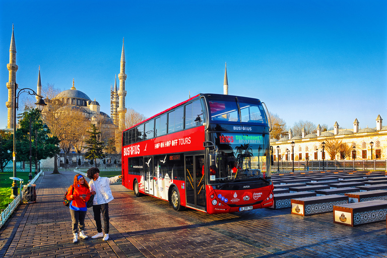 Istanbul: 1- eller 2-dagars rundtur med hop-on hop-off-buss med kommentarer1-dagars pass