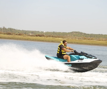 Huelva: passeio guiado de jet ski de 60 minutos até o rio Guadiana