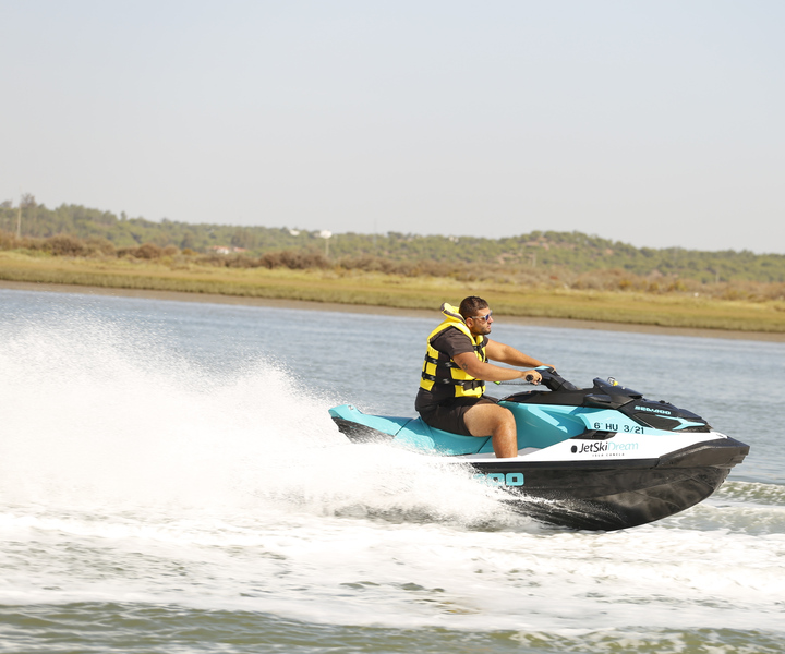 Huelva: 60-minütige geführte Jet Ski Tour auf dem Guadiana Fluss