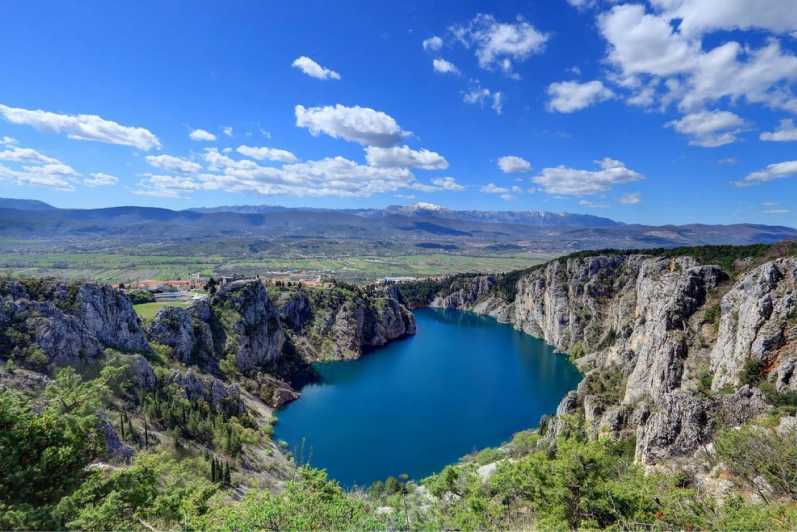 From Sinj: 1-Hour Private Scenic Flight over Imotski's Lakes