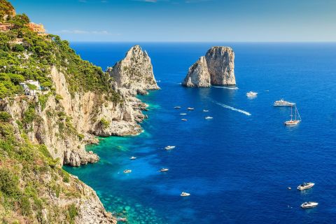 Desde la costa de Amalfi: excursión guiada de día completo a Capri