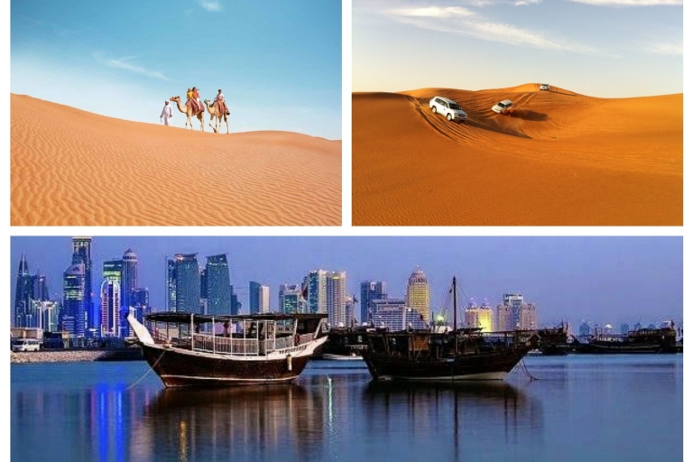 Doha: tour combinado de día completo por la ciudad y safari por el desierto