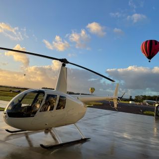 From Cessnock: Private Helicopter Flight & Dining Experience