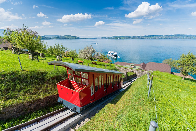 Z Zurychu: Kolejka linowa na górę Bürgenstock i Jezioro Czterech Kantonów