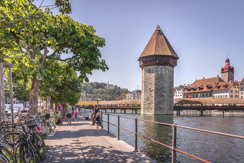 Vanuit Zürich: Met de kabelbaan naar de berg Bürgenstock & het VierwoudstedenmeerVan Zürich: kabelbaan naar de berg Bürgenstock en het meer van Luzern