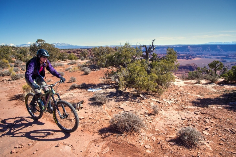 Moab: Singletrack mountainbiketocht Dead Horse PointTour van een hele dag