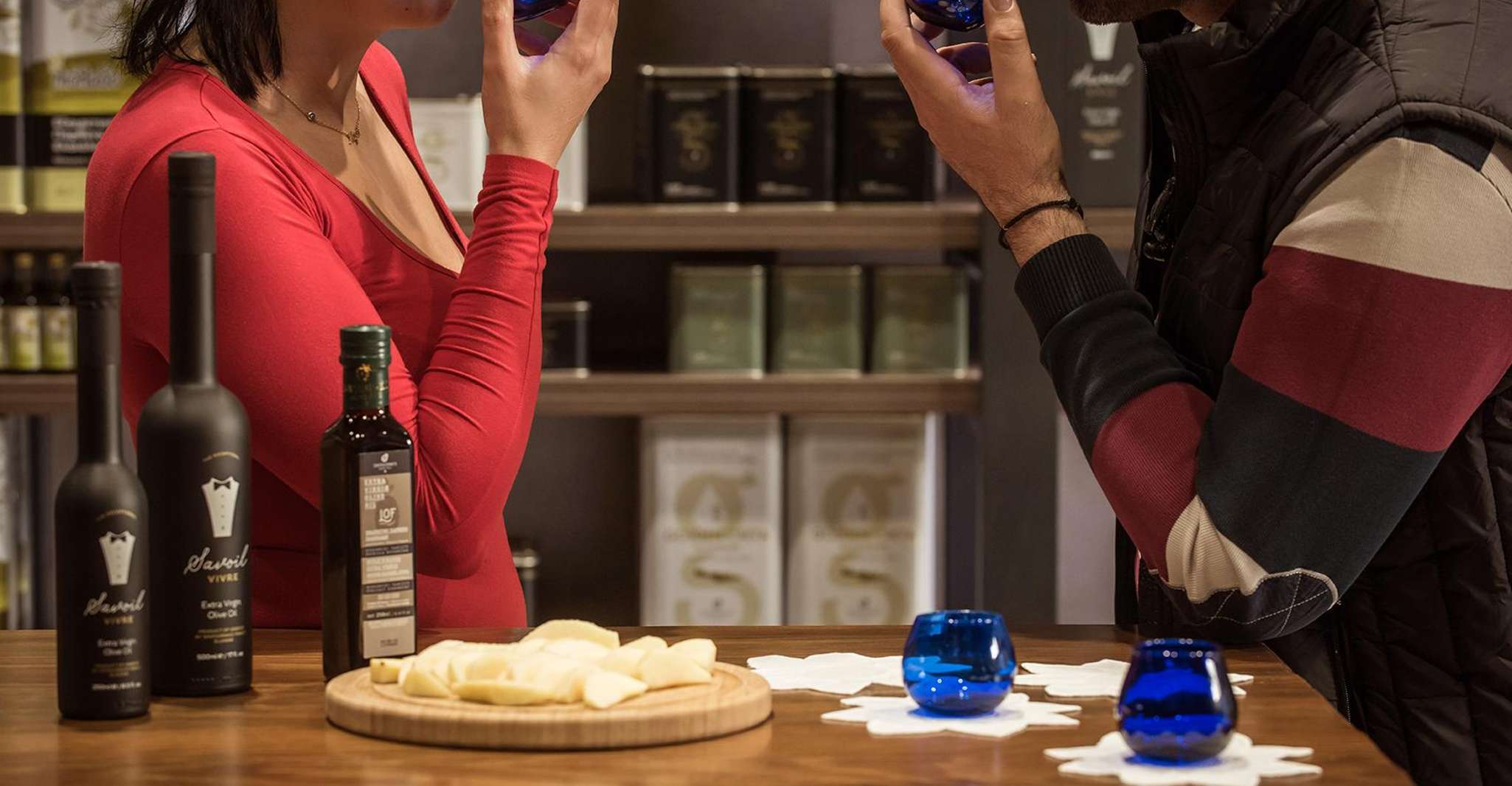 Degustación de aceite de oliva cretense - Hizvo