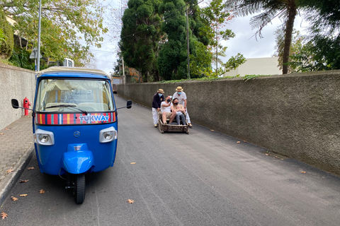 Funchal: Jardim Monte Tropical e passeio de tobogã de Tuk Tuk