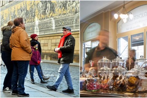 Dresde: recorrido histórico a pie y entrada al museo del chocolate