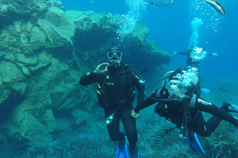 Santorini: Experiência de mergulho com cilindro na caldeira vulcânicaMergulho autônomo