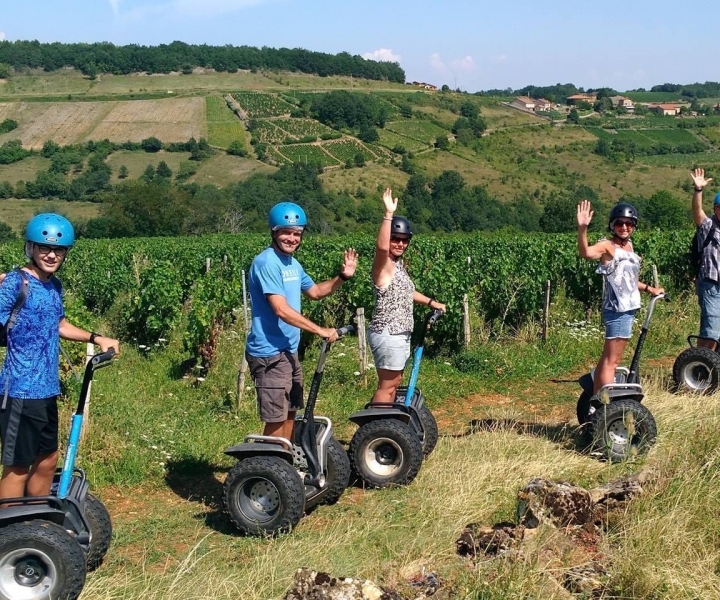 Beaujolais: Segway Tour mit Weinverkostung