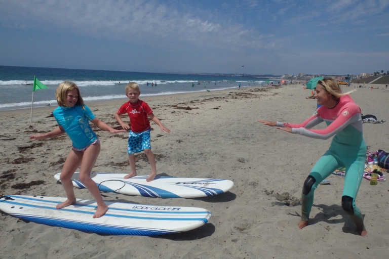 San Diego: Privater Gruppen-Surfunterricht