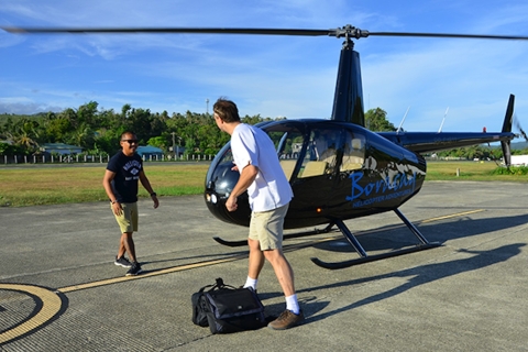 Boracay: Hubschrauberrundflug mit optionaler AbholungStrandtour mit Meeting Point