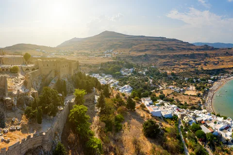 From Rhodes: Lindos Village and Acropolis Guided Tour