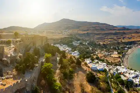 Au départ de Rhodes : Visite guidée du village de Lindos et de l'Acropole
