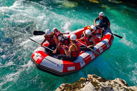 Soca Fluss, Slowenien: Wildwasser-Rafting
