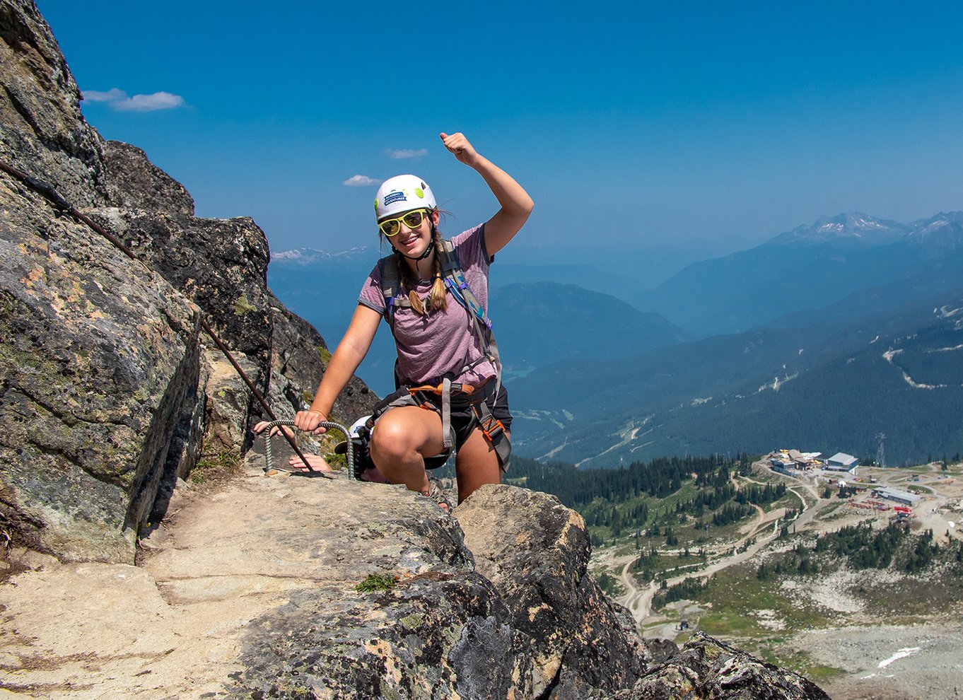 Whistler: Whistler Mountain Via Ferrata klatreoplevelse