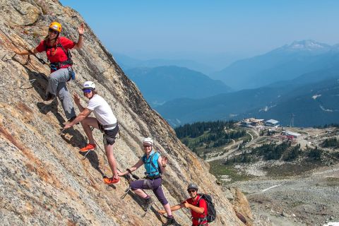 Whistler: esperienza di arrampicata su via ferrata Whistler Mountain