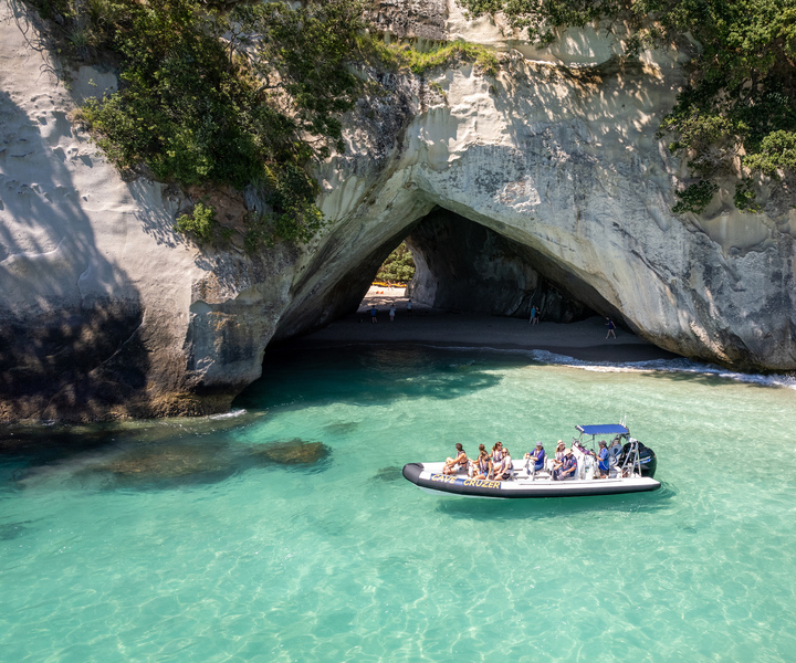 From Whitianga: Cathedral Cove Marine Reserve Cruise & Swim