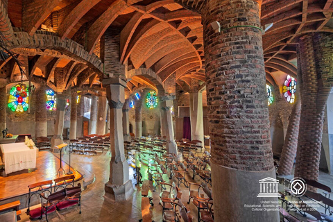 From Salou: Montserrat Monastery and Colonia Güell