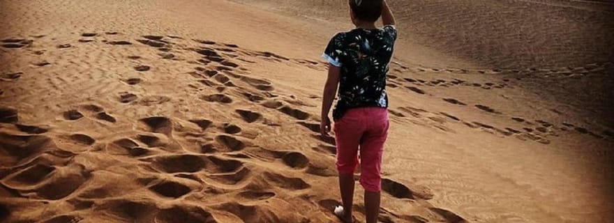 Dubaï : Dunes rouges : soirée en quad, saut de dunes avec barbecue