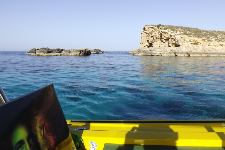 Comino:Blaue Lagune, Kristalllagune, Höhlen, Privatboot Malta