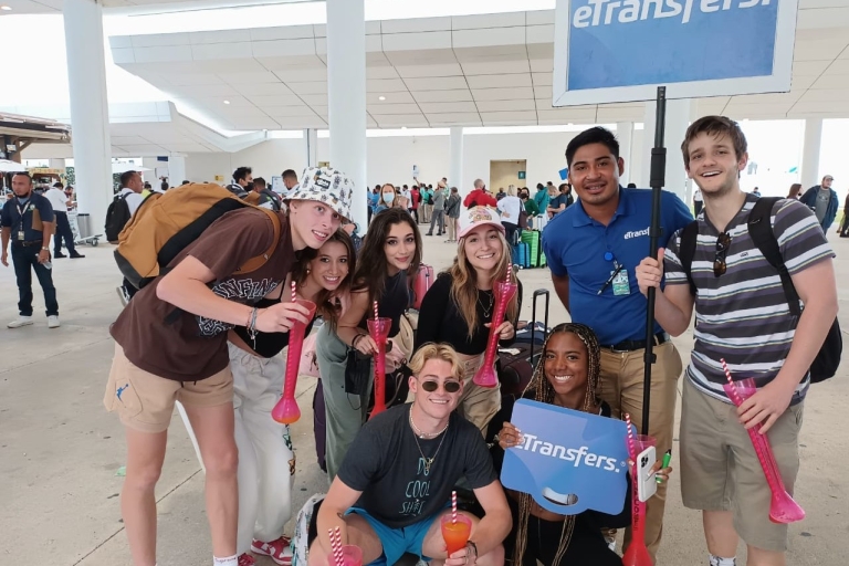 Luchthaven Cancun: enkele reis of retour luchthaventransferEnkele reis van de hotelzone van Cancun naar de luchthaven van Cancun
