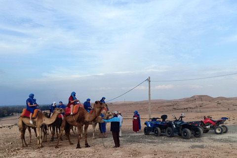 Van Marrakech: kameelrit bij zonsondergang in de Agafay-woestijn