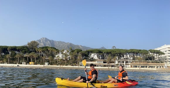 Marbella: Kayak Tour with Introductory Lesson