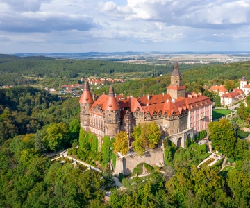 Wroclaw (Breslau) Nedre Schlesien, Ksiaz slott och Fredskyrkan Rundtur