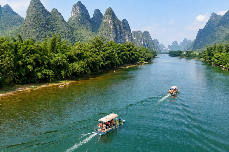 Yangshuo: Li River Bamboo Raft Tickets with Route Options Yangdi to Xingping: Full Scenic One-Way Route