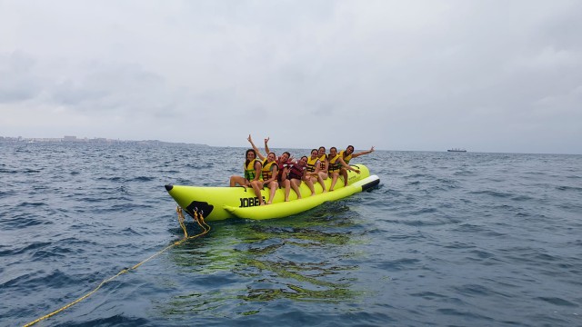 Visit Torrevieja Banana Boat Ride with Instructor in El Mojón