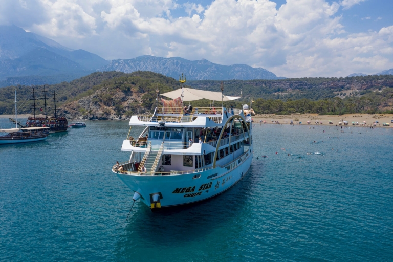 Von Antalya aus: Ganztägige Bootstour mit Mittagessen und SchaumpartyVon Belek Hotels