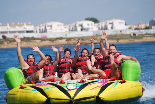 Visit Torrevieja Speedboat-Powered Inflatable Crazy Sofa Ride in San Pedro del Pinatar