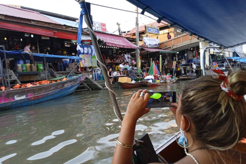 Bangkok: templo del dragón, templo de las raíces y mercado flotante