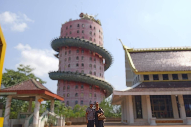 Bangkok: templo del dragón, templo de las raíces y mercado flotante