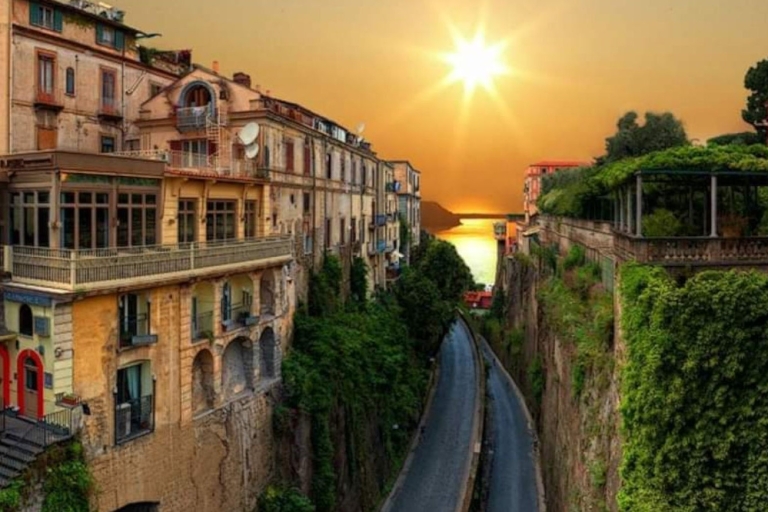 Desde Nápoles: Tour de día completo de Pompeya, Sorrento + Positano