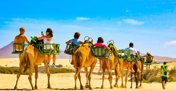 E-Bike City Tour included Camel Tour inside Maspalomas Dunes
