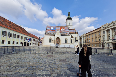 Zagreb: Stadsvandring med linbana och tunnlar från andra världskriget