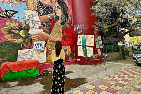 Delhi Street Art Tour: Explore the Murals &amp; Visit a StepwellArt Tour without South Indian Sit-down Meal